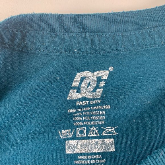 T-Shirt Mens DG Fast n Dry Short Sleeve Tee Shirt Green Size Large Vinta… - Picture 7 of 7